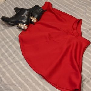 Red Circle Skirt Size Medium